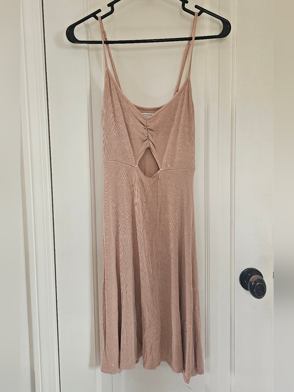 American-eagle Women's Tan and Pink Summer-dresses
